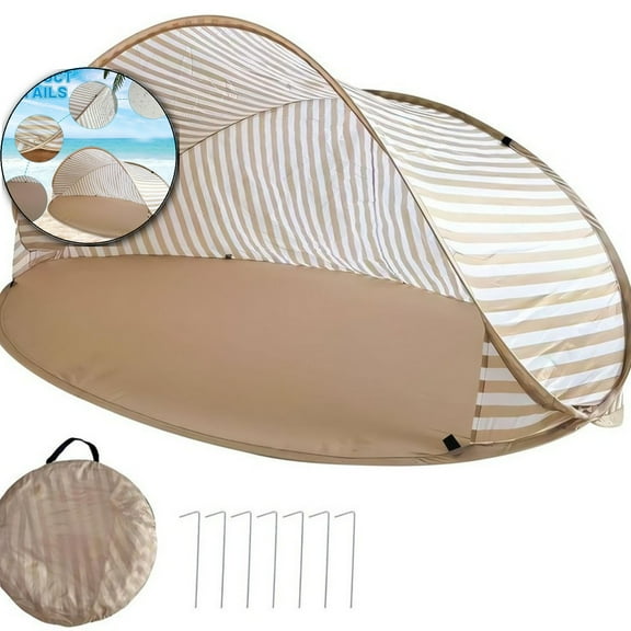 Beach Shelter Up Protection UPF 50+ Up Beach Tent Beach Shelte Beach Tent Sun Protection With Carry Bag Sun Protection Wind Protection For Beach Camp