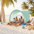 thumbnail image 1 of Beach Shelter, Wind-Powered Tent Sun Shelter with UPF50+ UV Protection, Lightweight & Portable Easy Setup Canopy Shade for Family Outdoor Camping Picnic, 1 of 6
