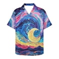 thumbnail image 1 of Beach Shirt Men'S Short-Sleeved Button-Down Shirt Printed Men'S Hawaiian Shirt,Multicolor,XXXL, 1 of 5