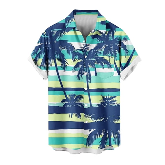 Beach Shirt Men's Hawaiian Shirt Short Sleeve Button Tropical Shirt Casual,Multicolor,XXXXXL