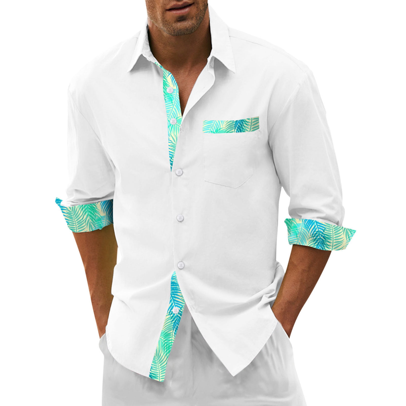 Beach Shirts For Men 3D Digital Prints Beach Vacation Summer Lapel ...