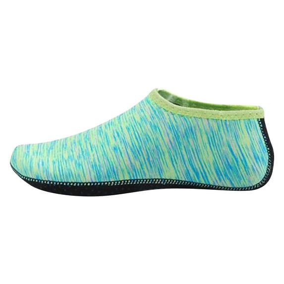 XIMIN Beach Shoes Women Wide Quick-Dry Aqua Socks Swim Barefoot Yoga Wear Slip on Sneakers Womens Wide Width Flats Shoes for Women for Indoor Exercise