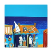 Beach Shops Dreaming - Canvas