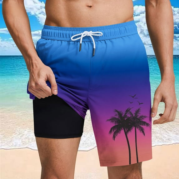 Beach Short Mens Running Short Shorts Mens Shorts Clearance Sale, Mens Shorts Dress Casual Hiking Shorts Mens Activewear Shorts for Men Athletic, Blue, L