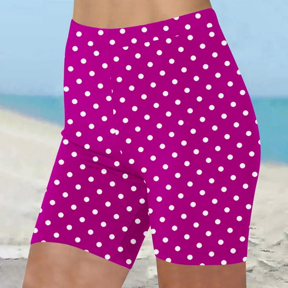 Beach Shorts for Women Plus Size,Women's High Waisted Tummy Control Stretch Bike Shorts,Women’S Summer Casual Gradient Print Workout Bike Shorts,Women’S Athletic Gym Shorts for Yoga Dance