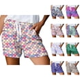 thumbnail image 1 of Beach Shorts for Women 2026 Summer Casual Lightweight Relaxed Fit Elastic Waist Swim Shorts with Pockets, 1 of 5