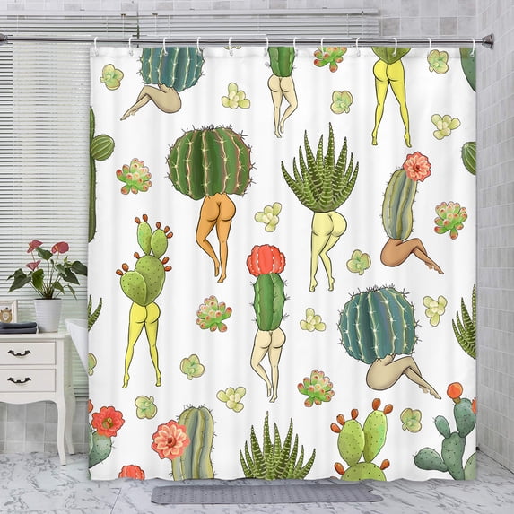 Beach Shower Curtain, Pink Flamingo Tropical Coastal Theme Shower Curtain, Blue Teal Sea Turtle Starfish Shell Ocean Sandy beach Nautical Shower Curtain for Bathroom with Hooks, 70X70IN
