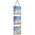 thumbnail image 1 of Beach Sign, 16.2x3.9 Inch Wooden Beach Wall Hanging Decor for Home, Ocean Theme Kitchen Bathroom Bedroom Room Beachy Decorations, 1 of 7