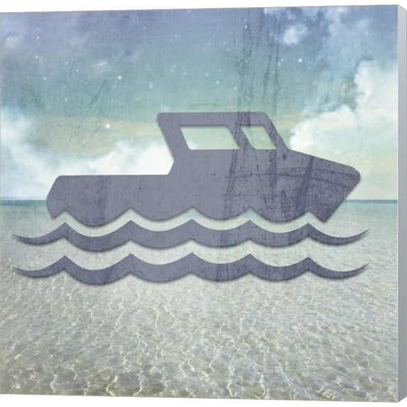 Beach Signs Boating1 by LightBoxJournal, Canvas Wall Art