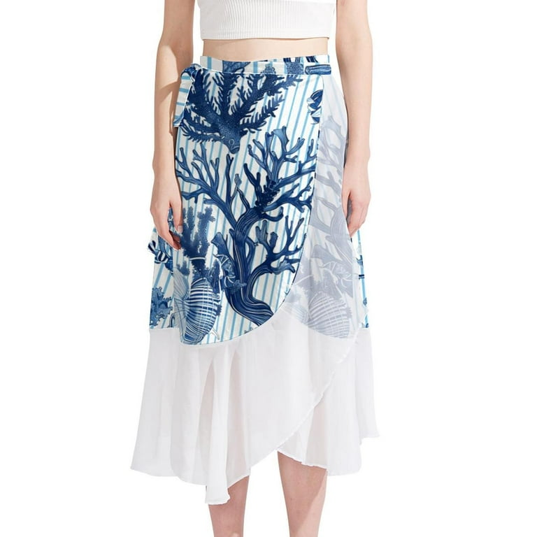 Navy sarong skirt best sale