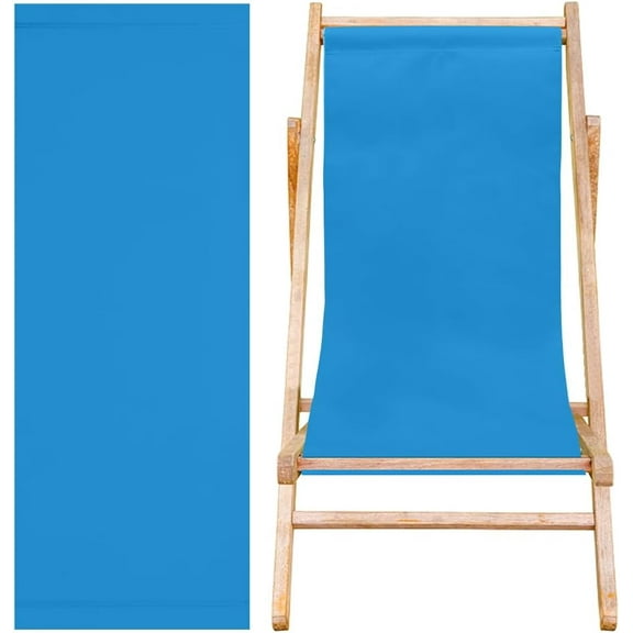 Beach Sling Chair Replacement Fabric Steel Blue Casual Lounge Chair Replacement Canvas Simple Patio Chair Replacement Fabric for Home Beach Chair Sling Chair (44.88x17.13inch)