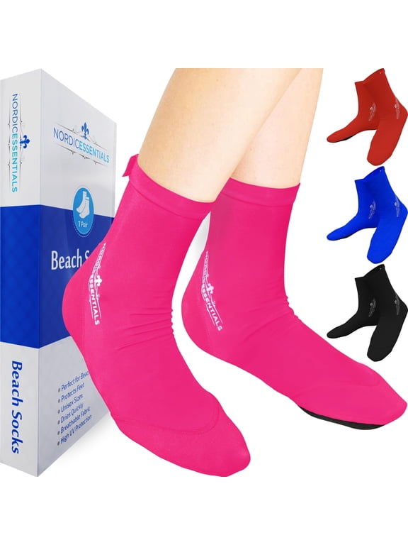 Aqua Beach Socks for Adults, Breathable & Durable Swim Socks with Anti-Sand Design, Size S