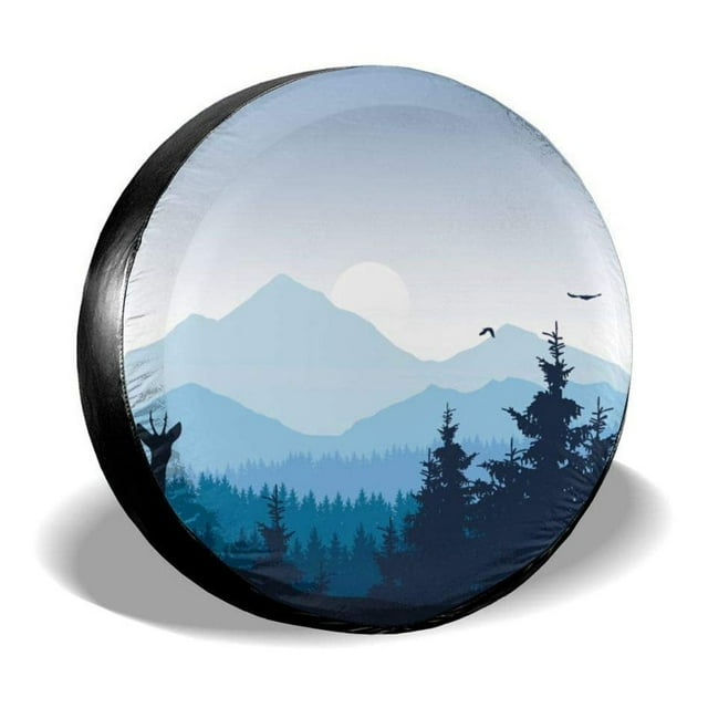 Beach Spare Tire Covers for Wheel for RV Motorhome Boat Trailer Camper