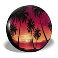 Beach Spare Tire Covers for Wheel for RV Motorhome Boat Trailer Camper