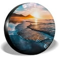 Beach Spare Tire Covers for Wheel for RV Motorhome Boat Trailer Camper