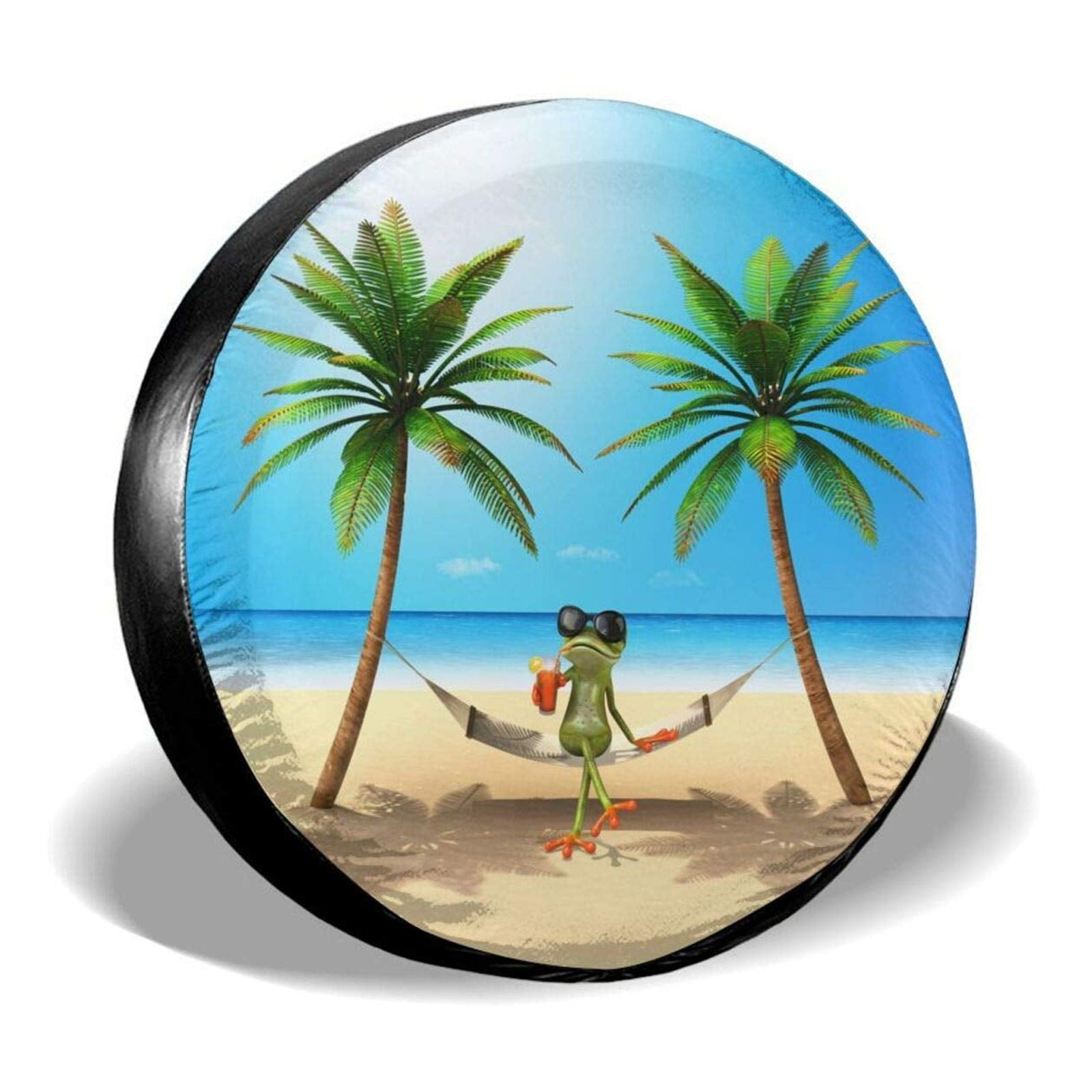 Beach Spare Tire Covers for Wheel for RV Motorhome Boat Trailer Camper