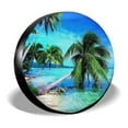 Beach Spare Tire Covers for Wheel for RV Motorhome Boat Trailer Camper