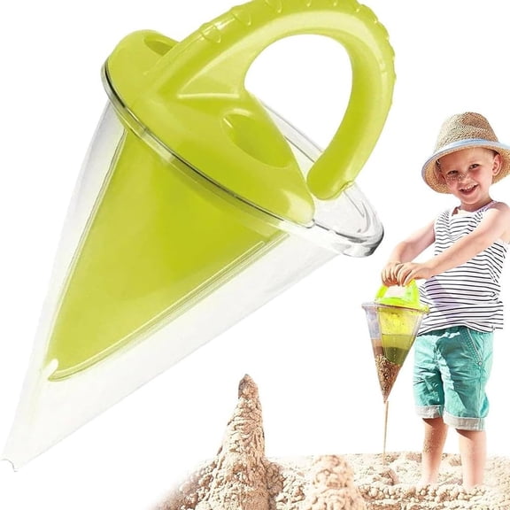 Beach Spilling Sand Funnel, Sand Castle Sand Funnel Beach Building Kit for Adults Sand Water Mixing Sand Sifter for The Beach Adults Creations (2pcs-Mix)
