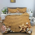 thumbnail image 1 of Beach StarBedding /King/Full Polyester Blue Cute Ocean Creatures Duvet Cover Seashells StarPrint Comforter Cover, 1 of 5