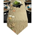 thumbnail image 1 of Beach StarConch Sand Table Runner Home Decor Tablecloth Wedding Party Dining Table Cover Kitchen Placemat, 1 of 4