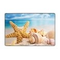 thumbnail image 1 of Beach Starfish Shell Shaggy Area Rug, Rugs for Living Room Bedroom Non Slip Door Mat Indoor Carpet Machine Washable Nursery Home Decor Floor Mats for Entryway 60x39in-#, 1 of 5