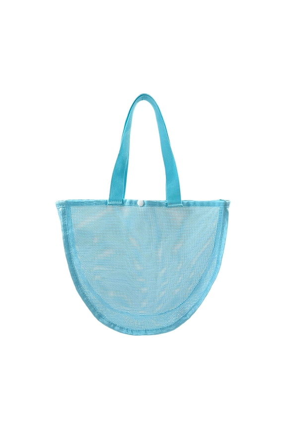 Beach Storage Net Bag Seashell Collection Bag Handheld Beach Tote Travel Tote for Seaside