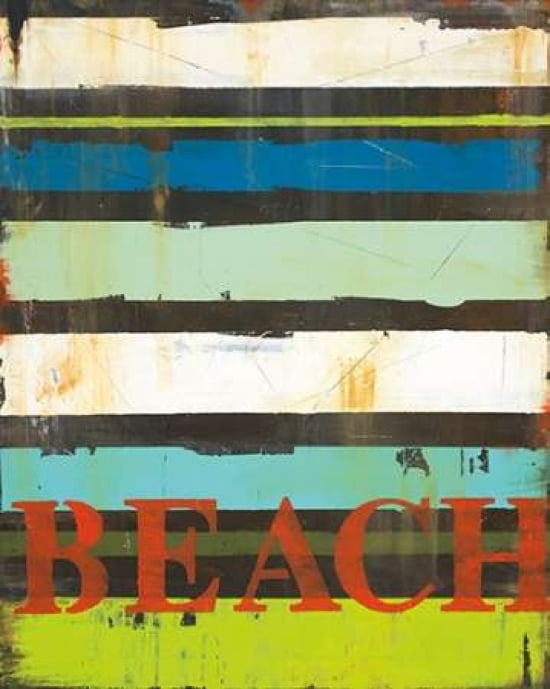 Beach Stripes Canvas Art - Melissa Lyons (24 x 30)