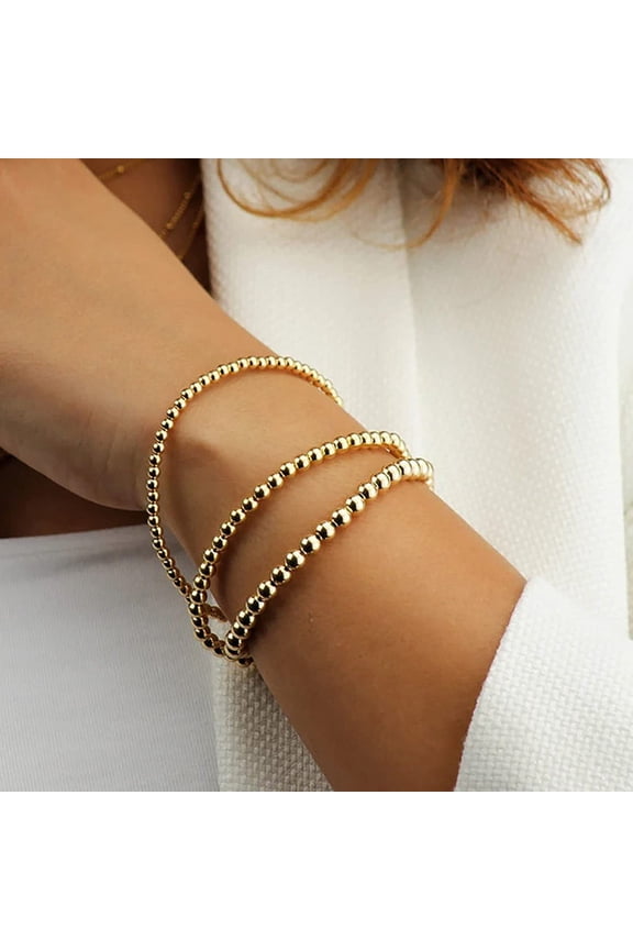 Beach Style Geometric CCB Elastic Bracelet Simple All-match