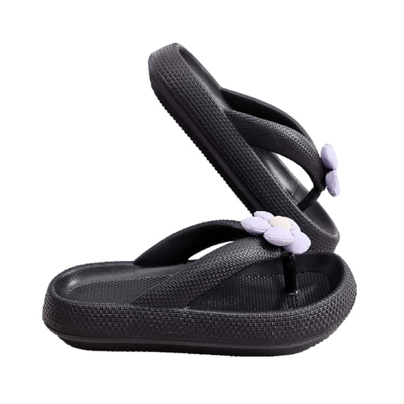 Beach Summer Casual Flip Flop Sandals for Women and Men Non Slip Quick Drying Shower Slippers Couples Outside Wear Flip-flops Clip Toe Outdoor EVA Casual Flat Sandals Soft Indoor Bathroom Shoes 6.5