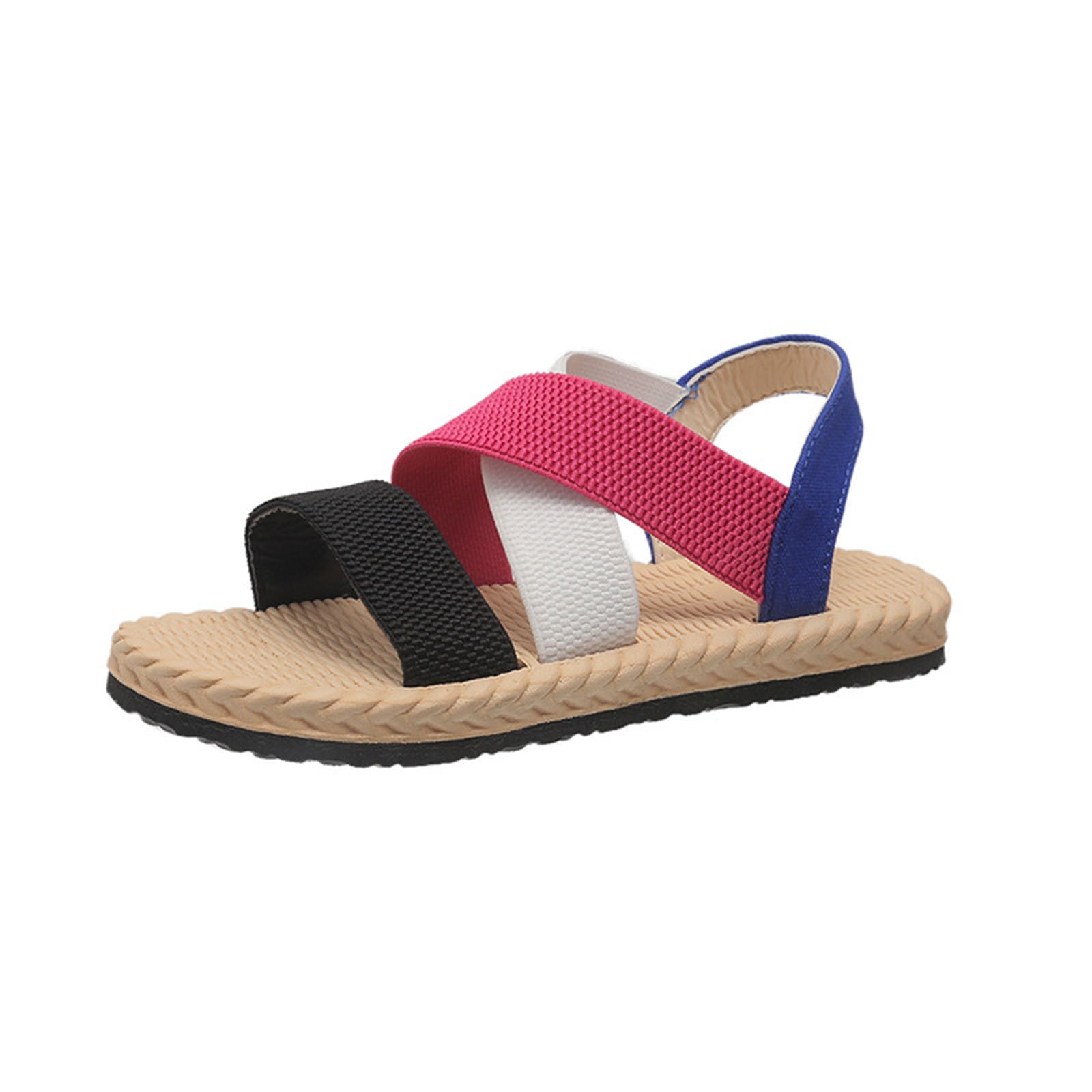 Beach Summer Flat Sandals for Women Trendy Gladiator 2024 Spring 2024