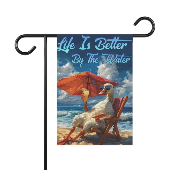 Beach Summer Garden Flag, Life Is Better By the Water Flag ID-0416-MWJ6