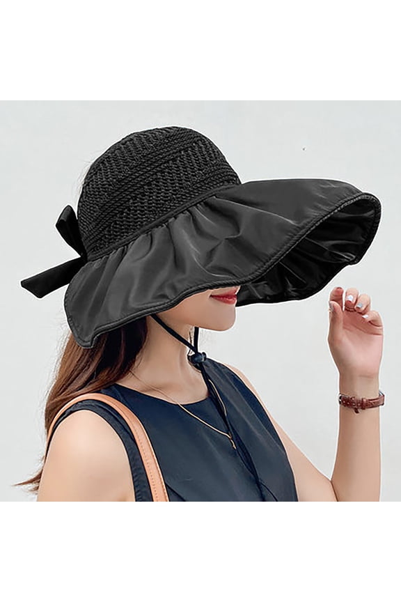 Beach Summer Sun Hat For Casual Everyday Wear Or Outdoors Big Hats for Women Hat's for Women Hot Beach Brimmed Hats for Men Old Looking Hat Ss2500 Visor Size Hat Fedora Summer Hats Mens Baseball Caps