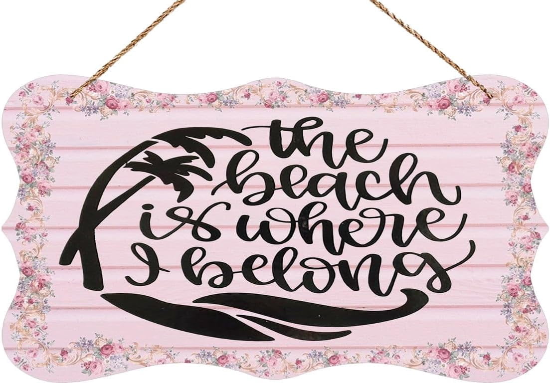 Beach Summer Wood Sign - The Beach - Walmart.com