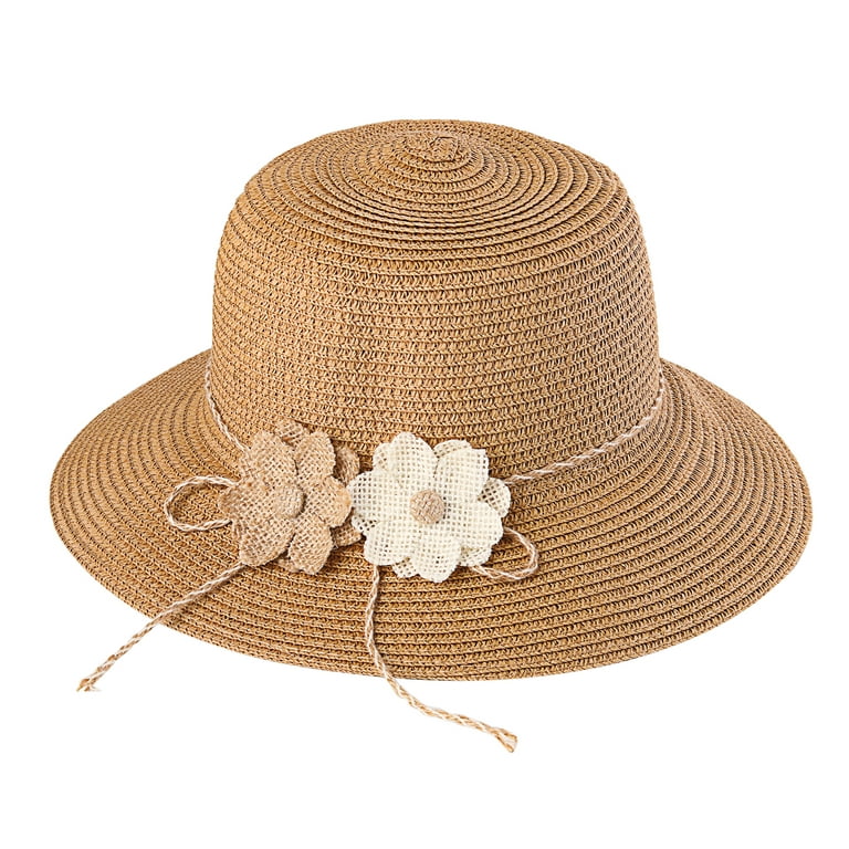Shell Yeah Hat Womens Summer Dress Hat Wide Leaf Flower Bridal Shower Hat  Sun Hats Beach Hat Travel Hat Women