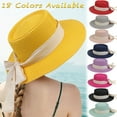 thumbnail image 1 of Beach Sun Hats for Women, Straw Hat for Women UPF 50+ UV Sun Protection Summer Hat Foldable Roll up Cap, 1 of 3