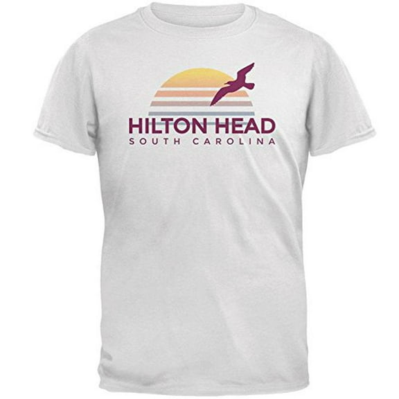 Beach Sun Hilton Head South Carolina Mens T Shirt White X-LG
