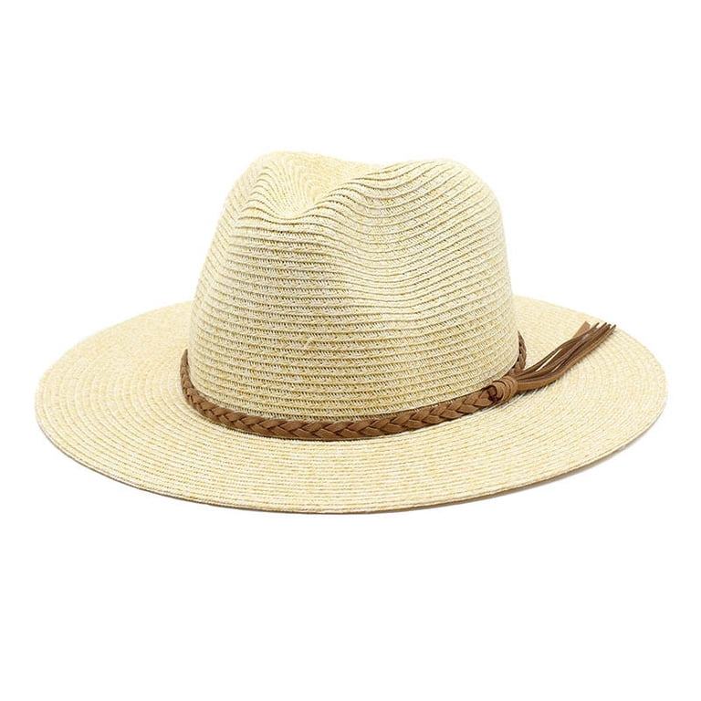 UPF 50+ Sun Protection Foldable Paper Straw Travel Beach Hat Sun Hats for Women, Wide Brim Beach Straw Hat for Women UPF  main image 3