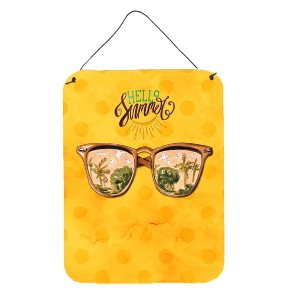Beach Sunglasses Yellow Polkadot Wall or Door Hanging Prints