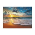 thumbnail image 1 of Beach Sunrise Tropical Sea Ocean Canvas Wall Art for Home Decor Ready-to-Hang, 1 of 18