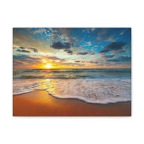 Beach Sunrise Tropical Sea Ocean Canvas Wall Art for Home Decor Ready-to-Hang