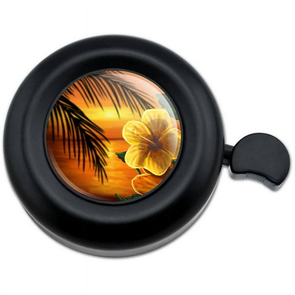 Beach Sunset Hibiscus Flower Hawaiian Bicycle Handlebar Bike Bell