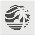 thumbnail image 1 of Beach Sunset Scene Tropical Ocean DIY Cookie Wall Craft Stencil - 5.5 Inch, 1 of 5