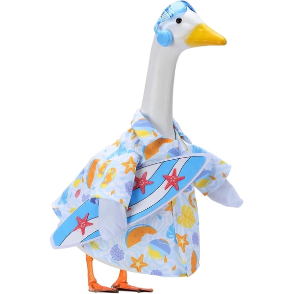 Beach Surf Porch Goose Outfit for 23 Inch Plastic or Cement Statue