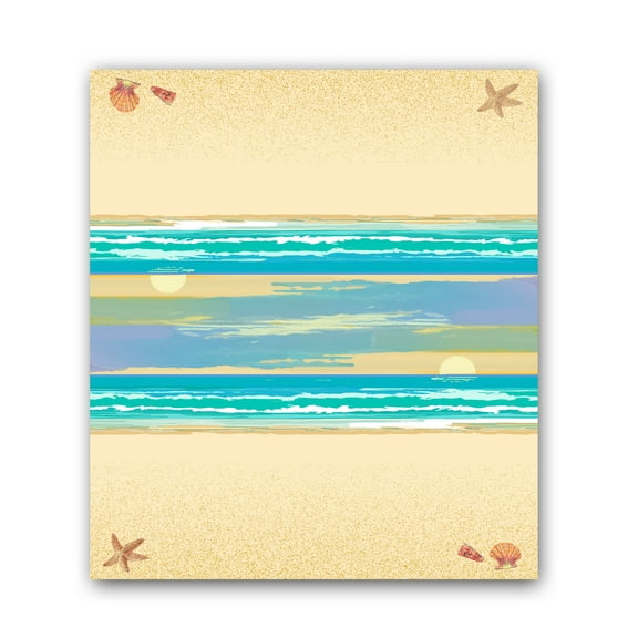 Beach Table Tent Cards 3.54- Unfolded, 3.52- Folded, 25 Cards 77024