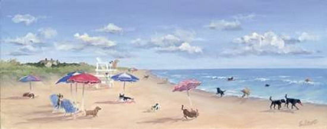 Beach Tails Canvas Art - Carol Saxe (24 x 48)