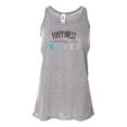 thumbnail image 1 of "Beach Tank, Happiness Comes In Waves, Muscle Tank, Soft Bella Canvas, Sublimation, Womens Tank, Happiness, Ocean Tank, Vacation Shirt, Waves, Athletic Grey, EXTRA SMALL", 1 of 1