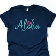 thumbnail image 1 of Beach Tee, Cute Aloha With Tropical Flower, Aloha Tropical Vacation Shirt Unisex S-5XL Hot Trending Shirt, Vintage Birthday Gift, 1 of 3
