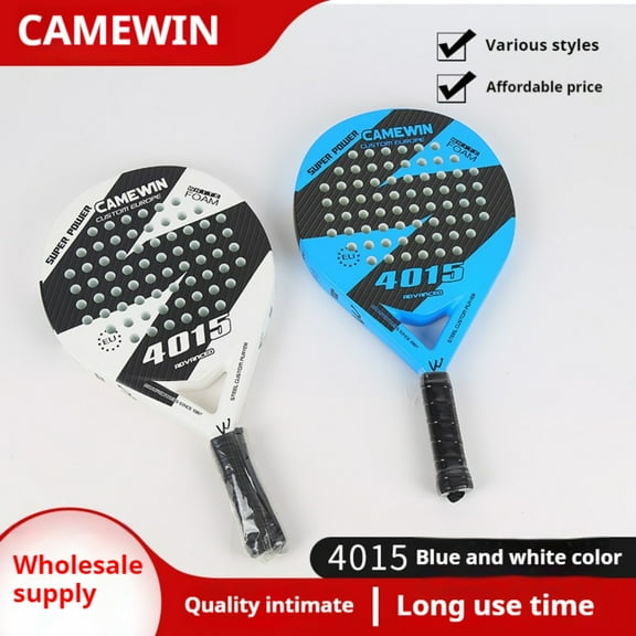 Beach Tennis Paddle Racket Carbon Fiber Surface EVA Soft and Comfortable High Elastic Racquet for Competition Seabeach Tennis
