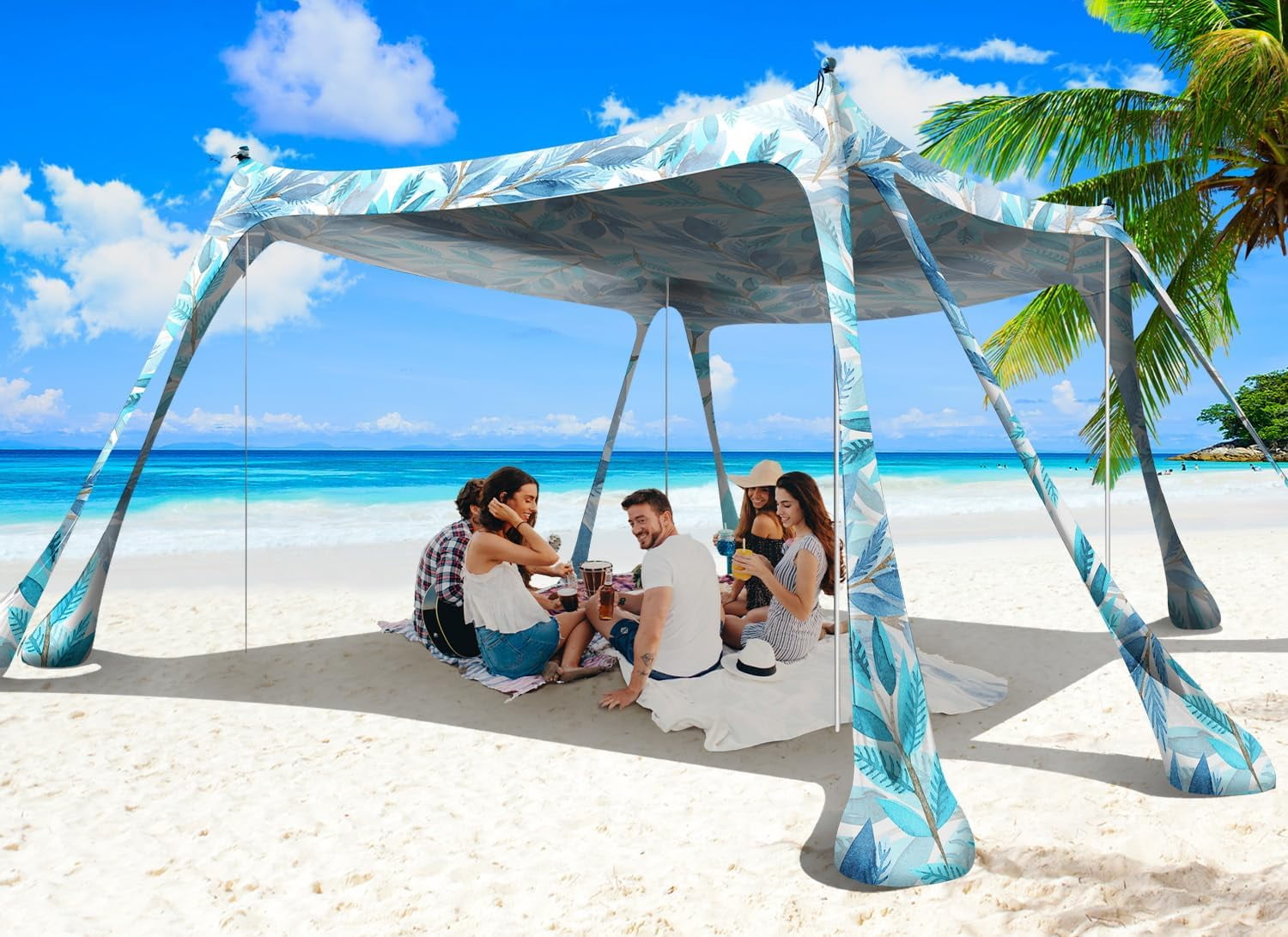 Beach Tent Canopy, Sun Shelter, Pop Up Sunshade Portable