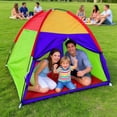 thumbnail image 1 of Beach Tent Pop Up Shelter UV Protection Playhouse Portable Foldable Nylon Mesh Windows, Easy Setup Outdoor Sun Shade Canopy 120x120x100cm Carry Bag Included, 1 of 6